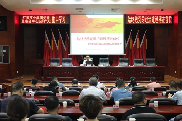 以党的政治建设为统领，助推红星行稳致远